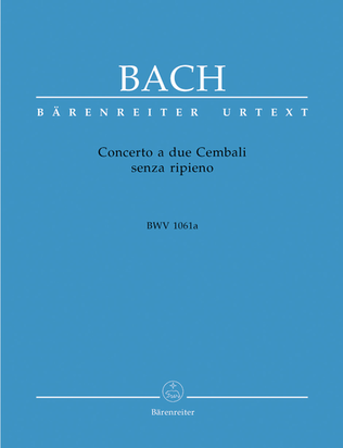 Book cover for Concerto a due Cembali senza ripieno