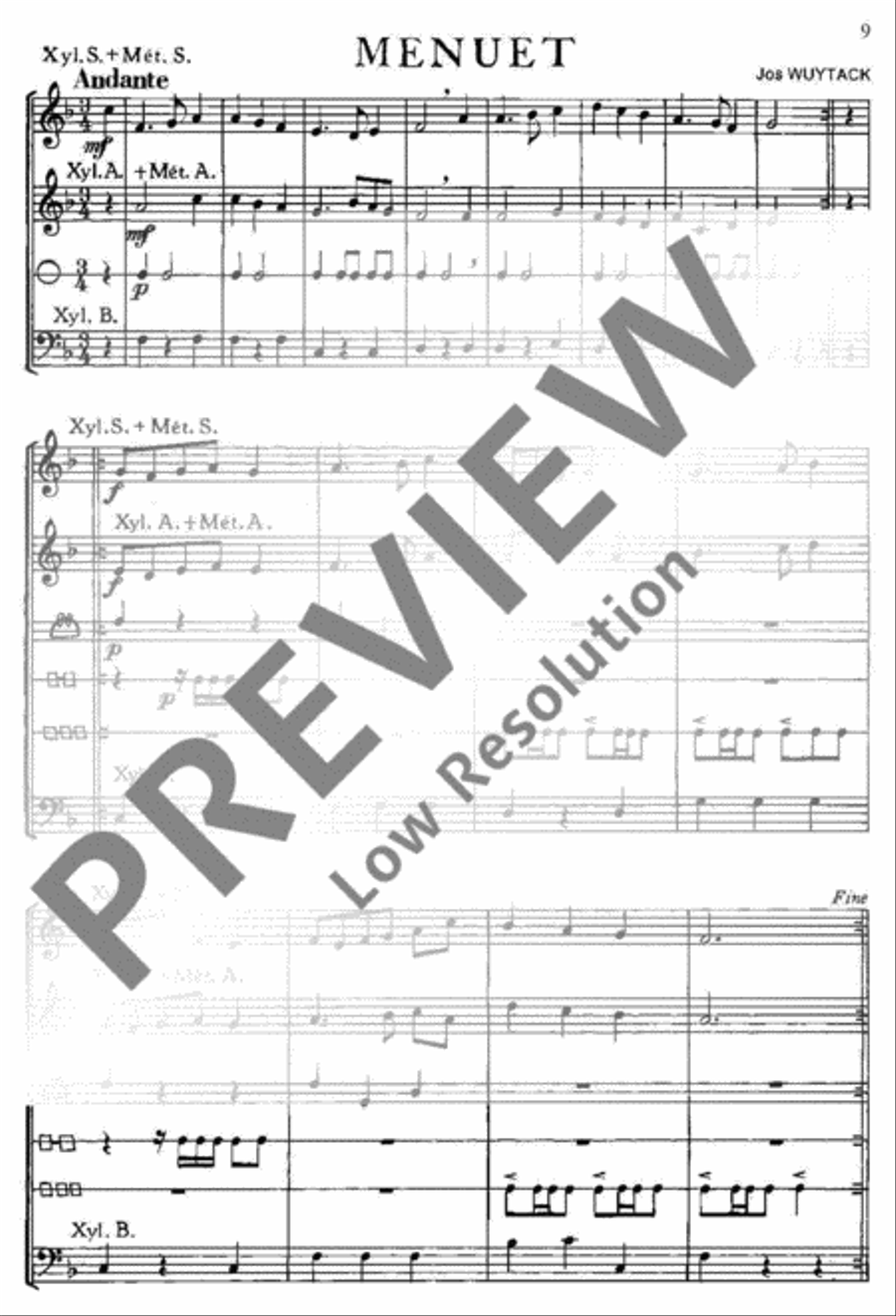 Quasi una Sonata... Glockenspiel scores gallery preview page 10