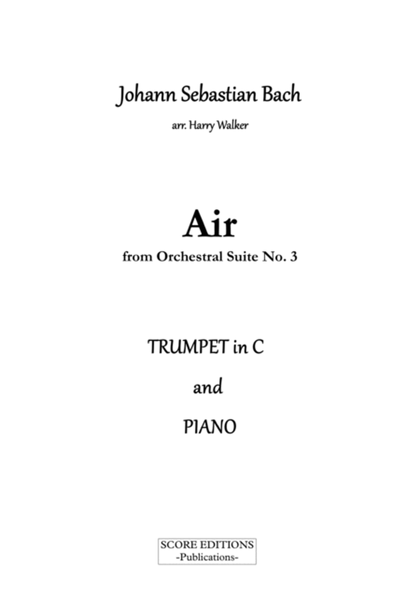 Bach Air from Suite No.3 (for Trumpet in C and Piano) image number null