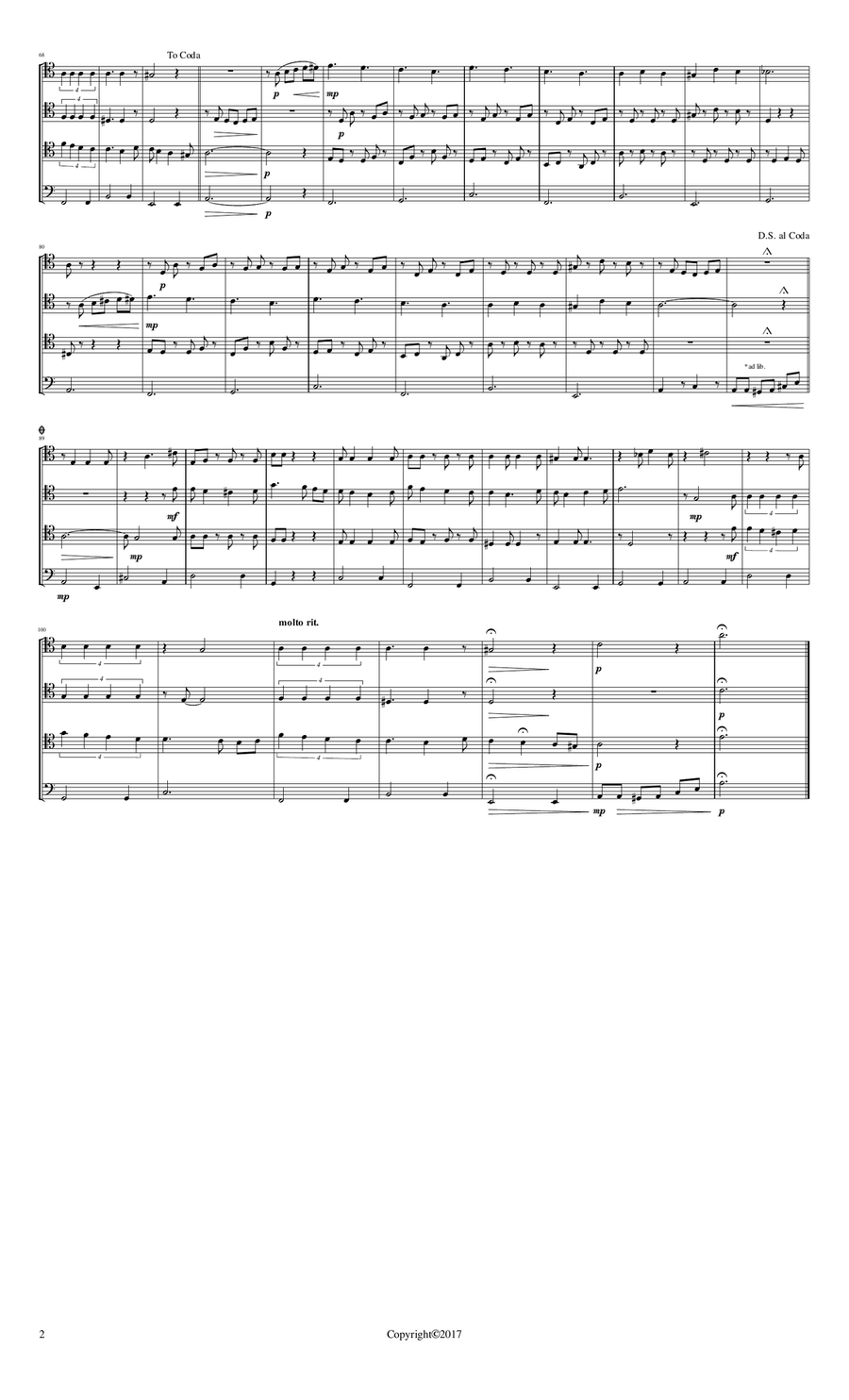 Soy Tico Brass Ensemble scores gallery preview page 2