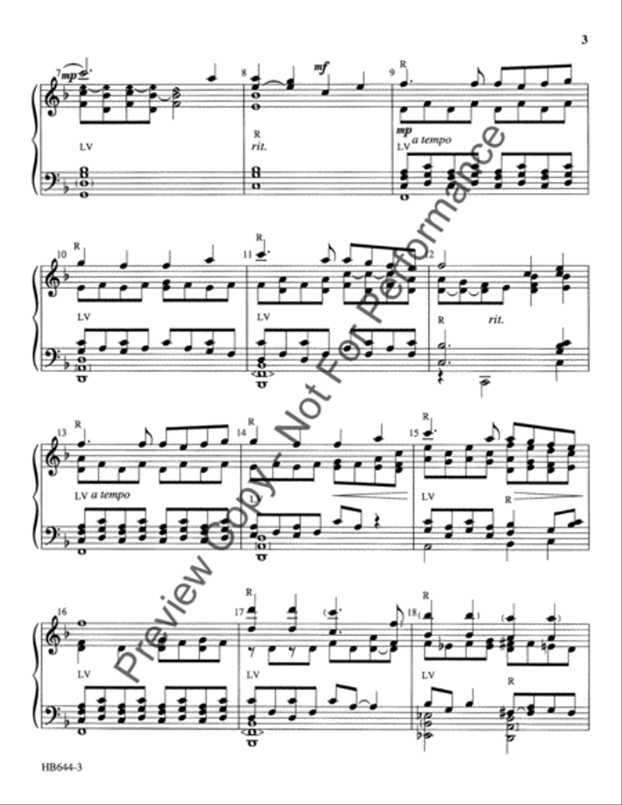 Once In Royal David's City - Buckwalter 5-Octaves scores gallery preview page 4