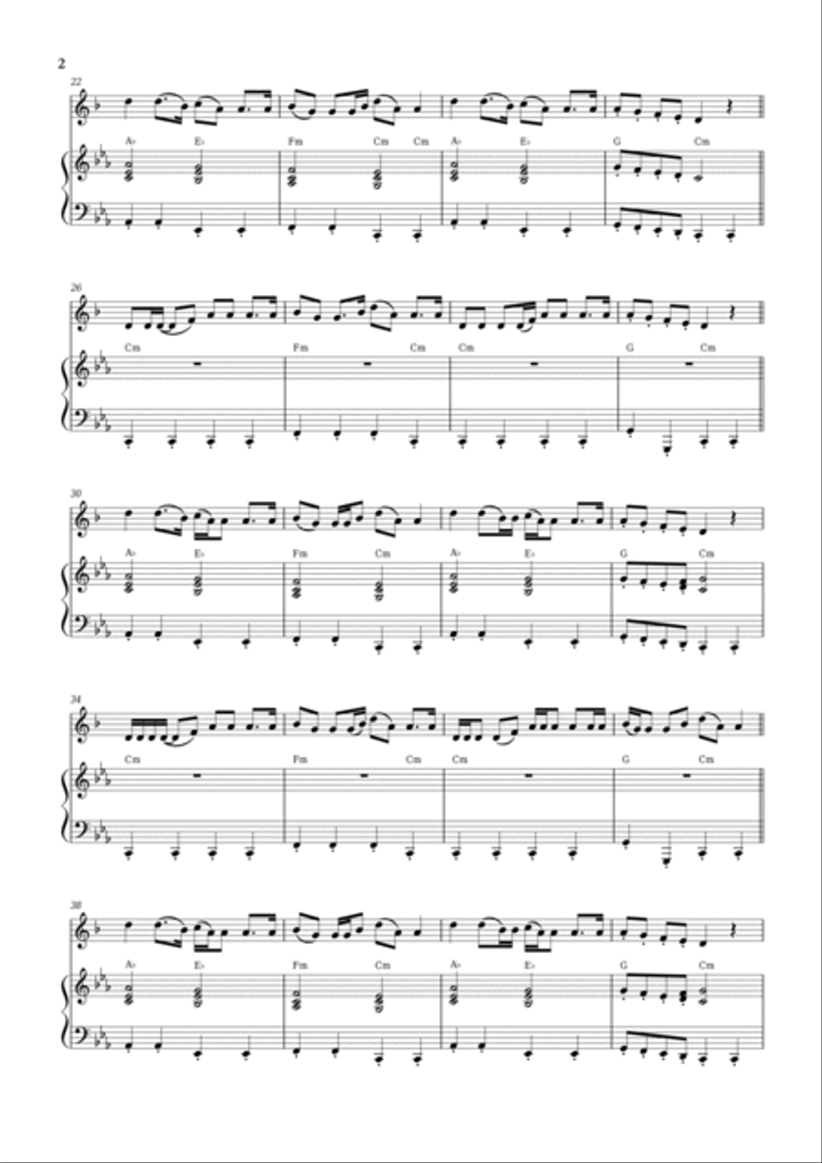 Wellerman Soprano Saxophone scores gallery preview page 2