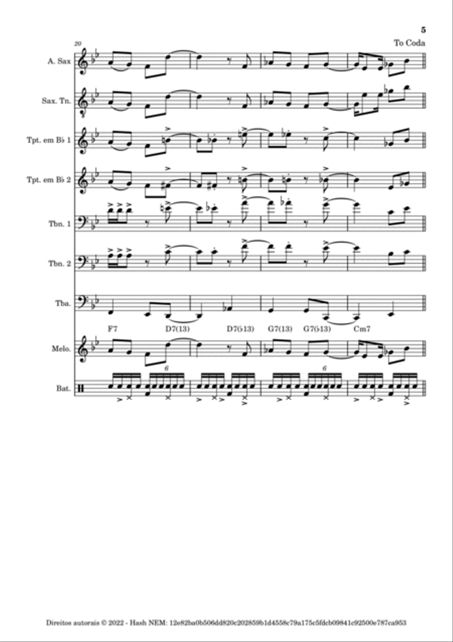 Manda-Brasa Concert Band scores gallery preview page 5