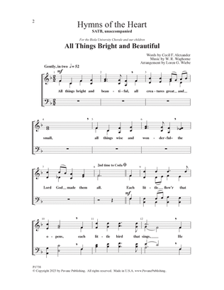 Hymns Of The Heart ("All Things Bright And Beautiful" and "When He Cometh")