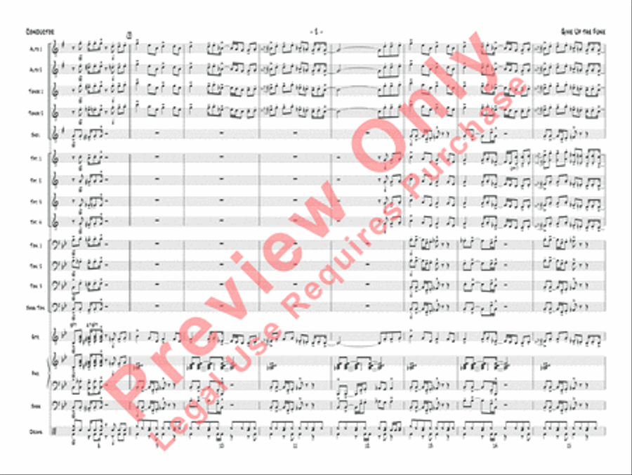 Give Up the Funk Jazz Ensemble scores gallery preview page 5