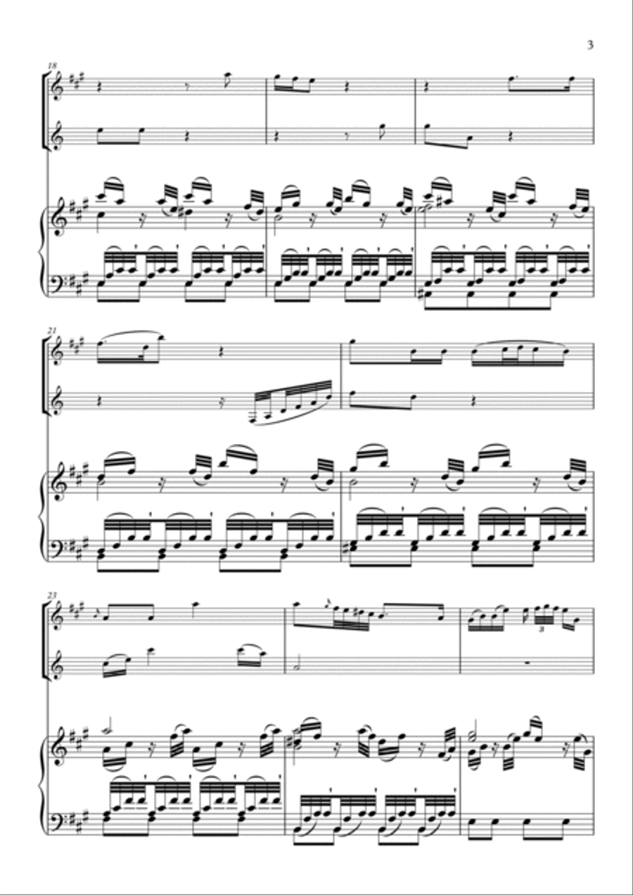 Mitridate, rè di Ponto, K. 87 - Se viver non degg'io (Arr. James Strauss) Flute Duet scores gallery preview page 4