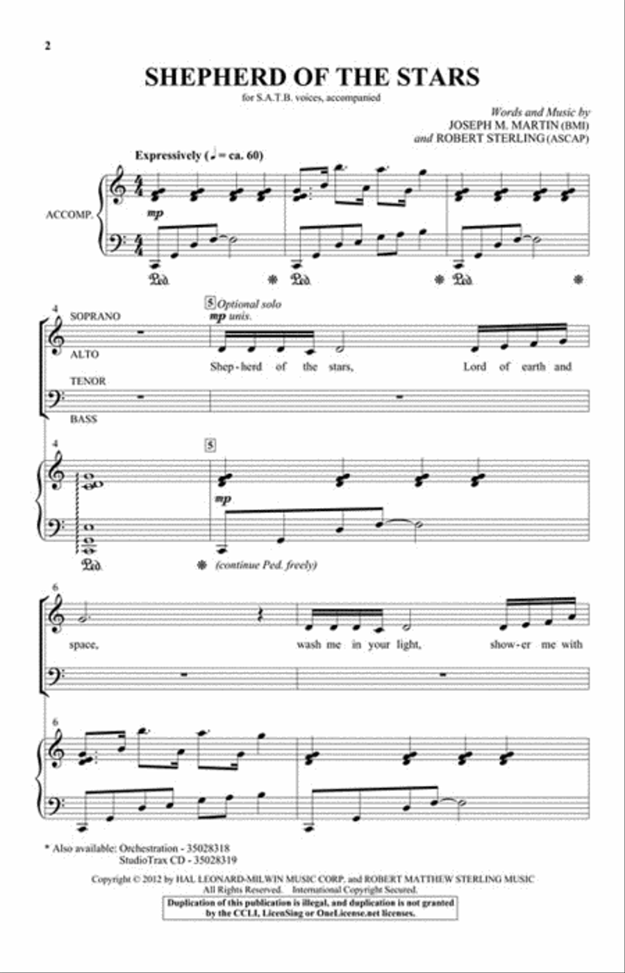 Shepherd of the Stars Shepherd of the Stars Choir scores gallery preview page 2