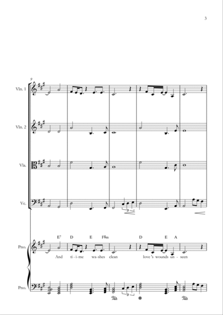 Long Long Time Long Long Time String Quartet scores gallery preview page 3