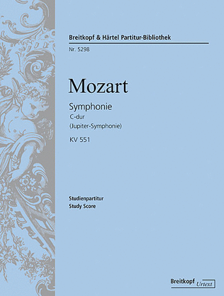 Symphony [No. 41] in C major K. 551