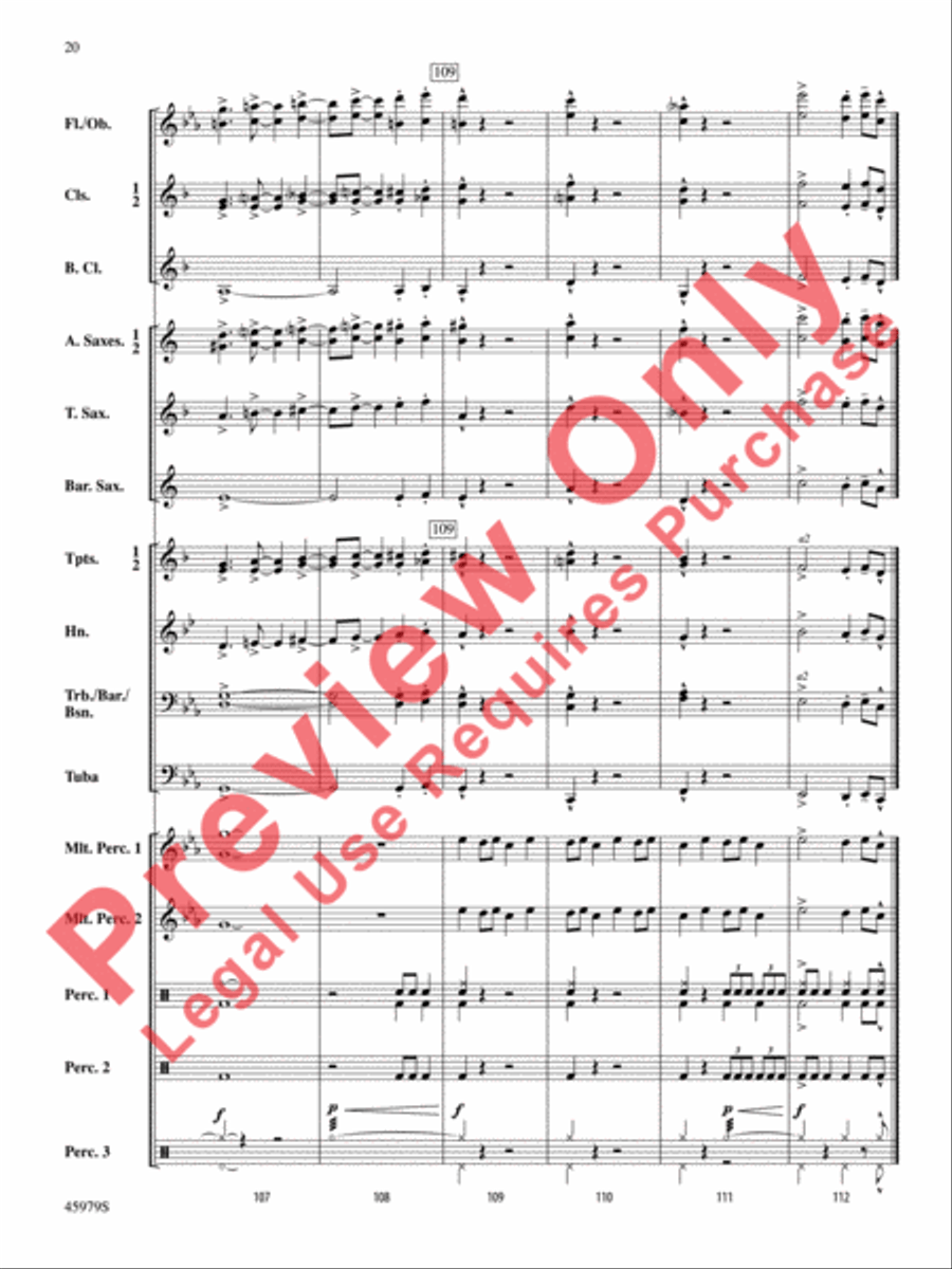 Ring, Ring, Ring! Ring, Ring, Ring! Concert Band scores gallery preview page 21