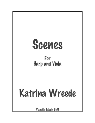 Book cover for Scenes-for Harp and Viola