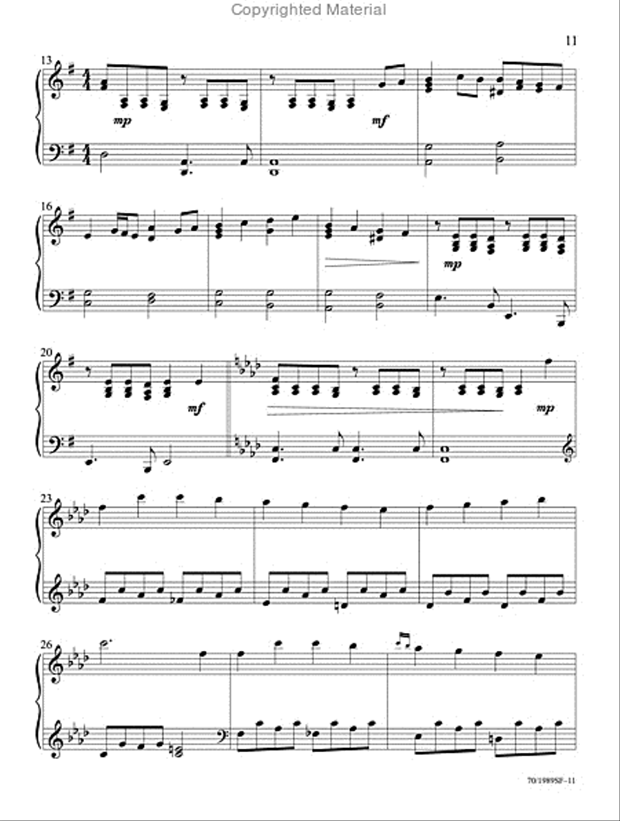A Fireside Christmas Piano Solo scores gallery preview page 9