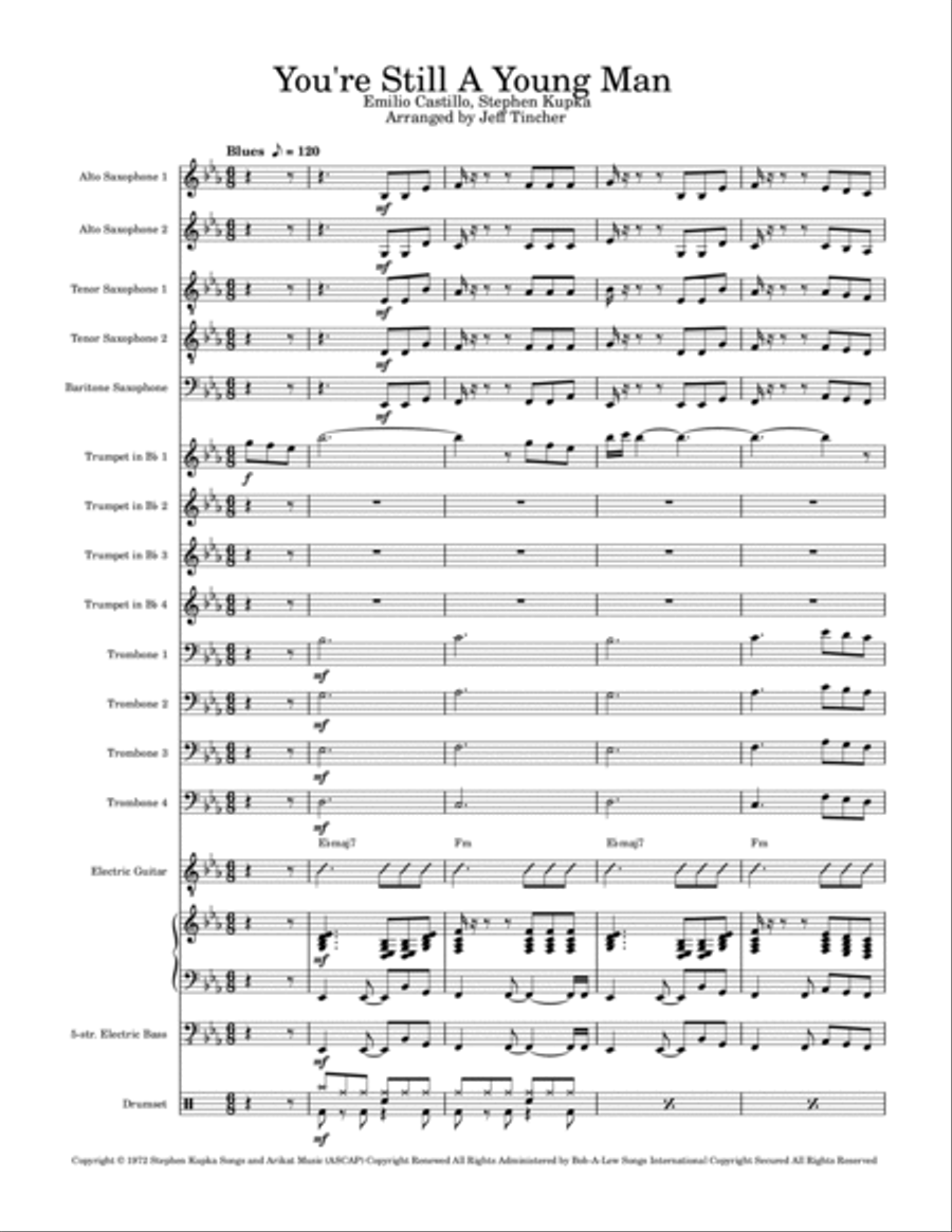 You're Still A Young Man You're Still A Young Man Jazz Ensemble scores gallery preview page 2