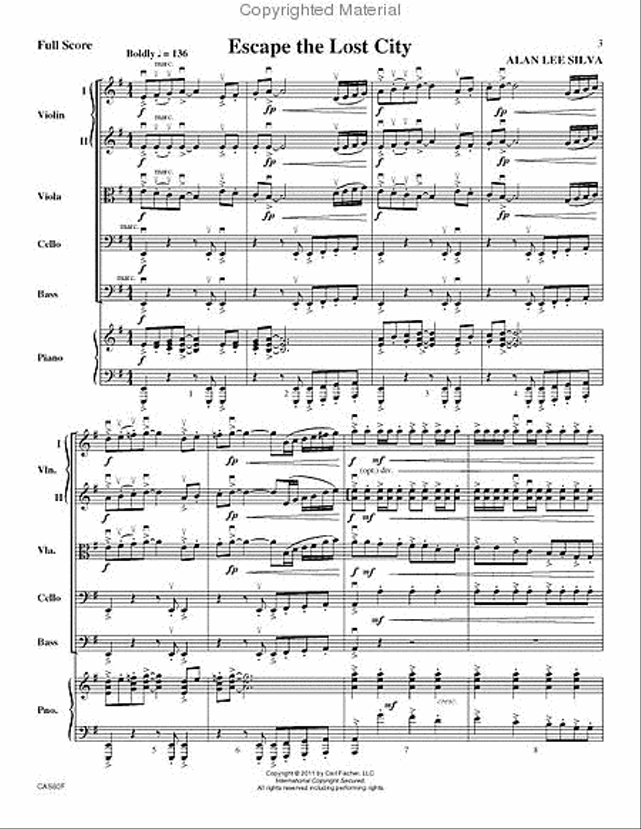 Escape the Lost City String Orchestra scores gallery preview page 2