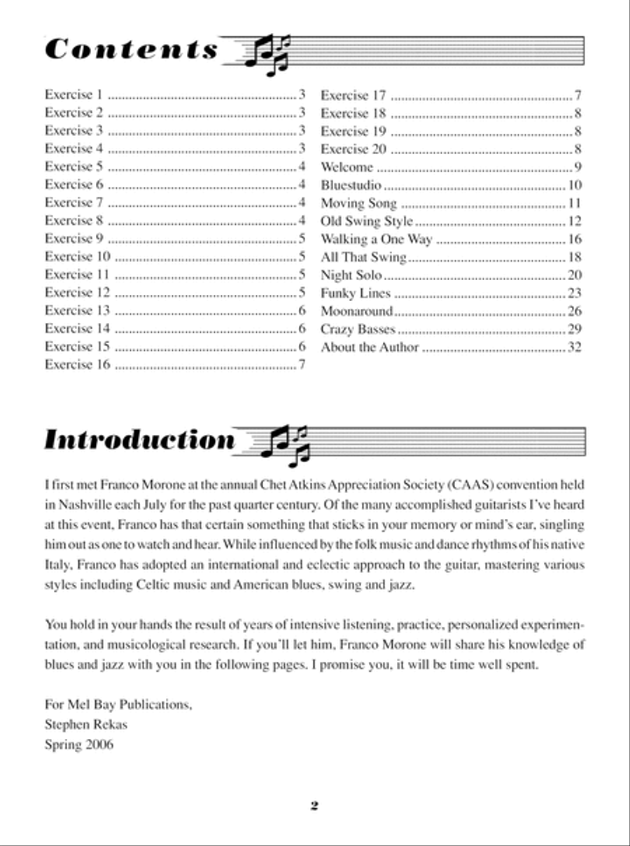 Blues & Jazz for Fingerstyle Guitar Electric Guitar scores gallery preview page 3