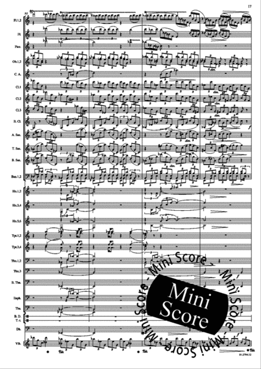 Concerto for Percussion and Band Concert Band scores gallery preview page 21