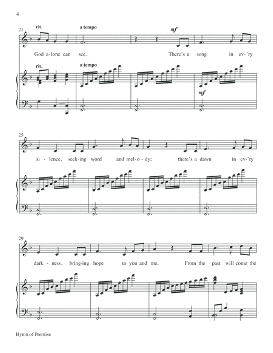 Hymn of Promise Choir scores gallery preview page 4