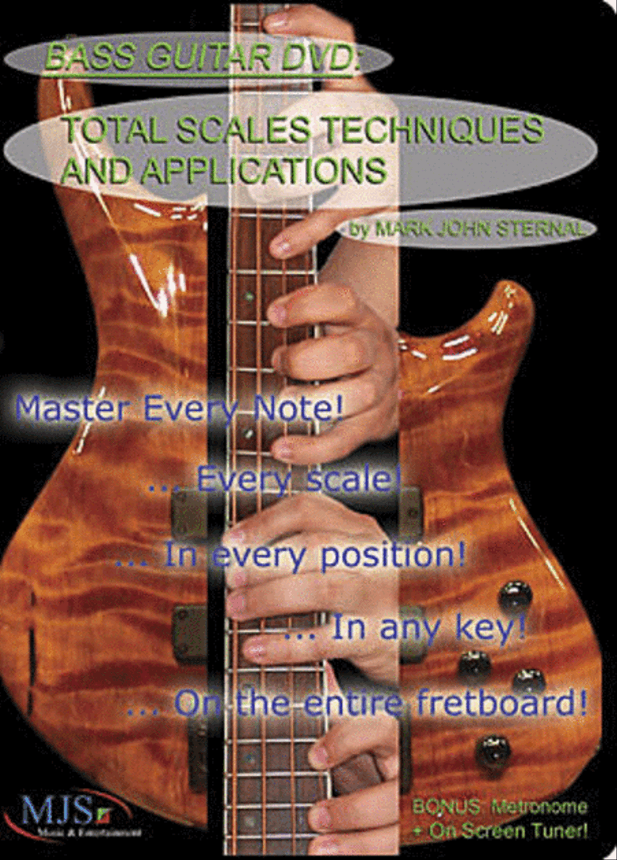 BASS GUITAR: Total Scales Techniques and Applications (DVD) Bass Guitar scores gallery preview page 1