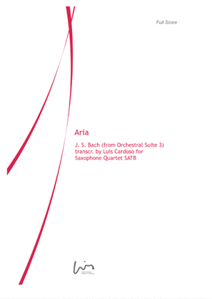 Aria (from Orchestral Suite 3 transcr. for Saxophone Quartet SATB)