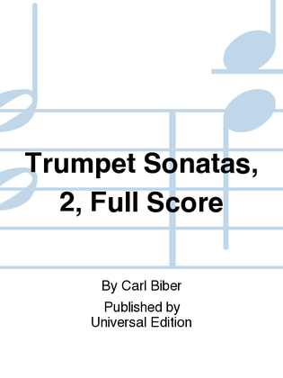 Trumpet Sonatas, 2, Full Score