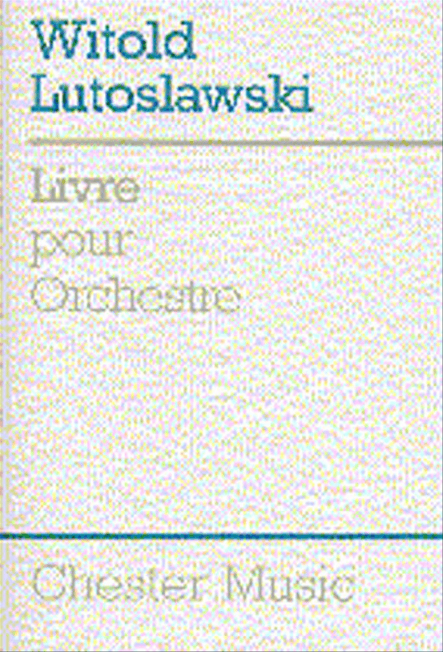 Livre Pour Orchestra