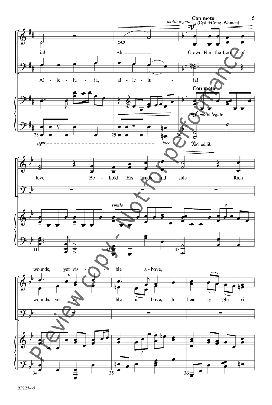 Crown Him! 4-Part scores gallery preview page 6