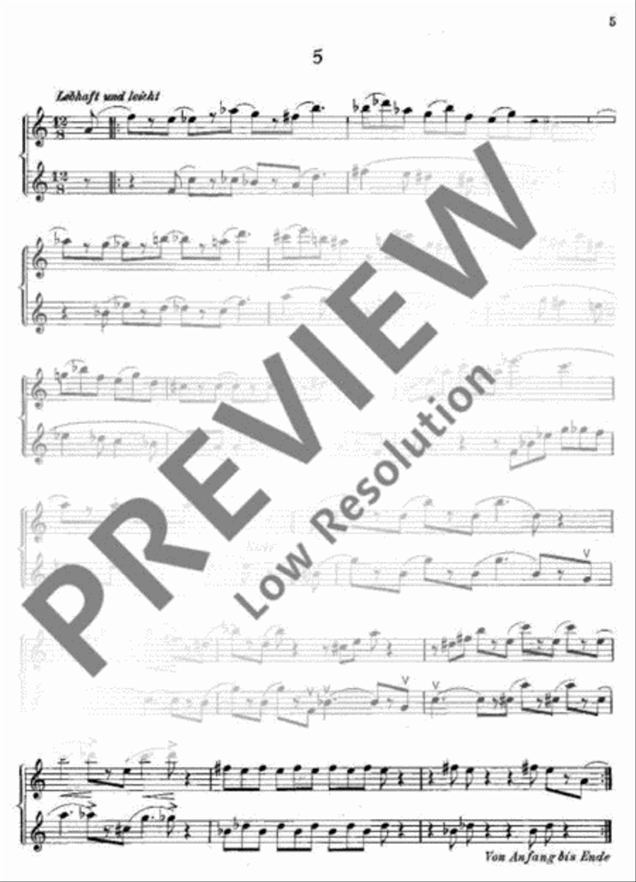 Reihe kleiner Duette Alto Recorder scores gallery preview page 10