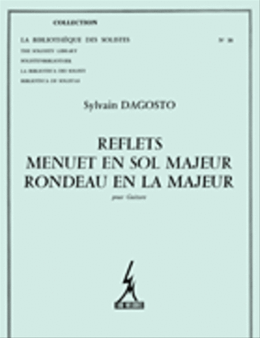 Dagosto Reflets Menuet In G Major Rondeau In A Major Lm038 Guitar Book Classical Guitar scores gallery preview page 1