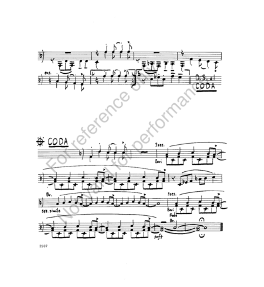 The Waddle Jazz Ensemble scores gallery preview page 3