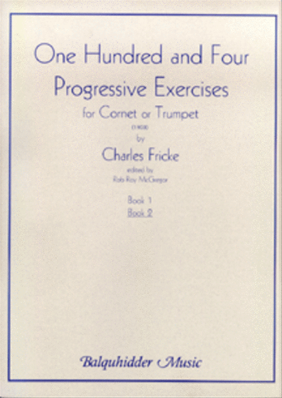 104 Progressive Exercises (1903) for Cornet Or Trumpet Vol. 2 Cornet scores gallery preview page 1
