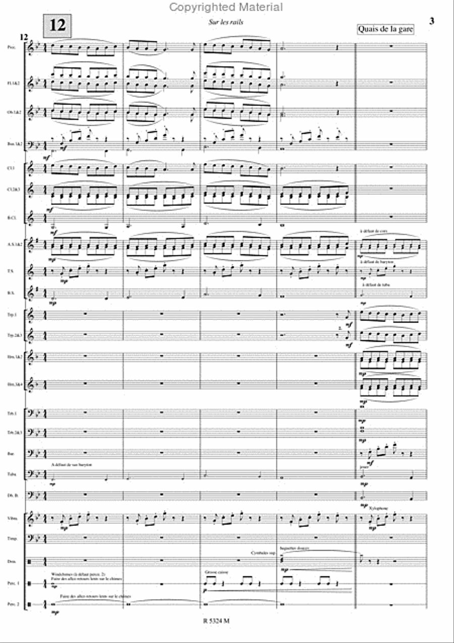 Sur les rails Sur les rails Concert Band scores gallery preview page 4