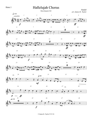 Hallelujah Chorus (for horn quartet)