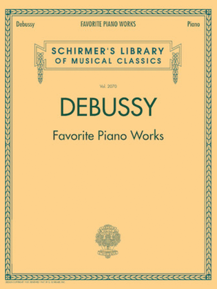 Book cover for Debussy – Favorite Piano Works