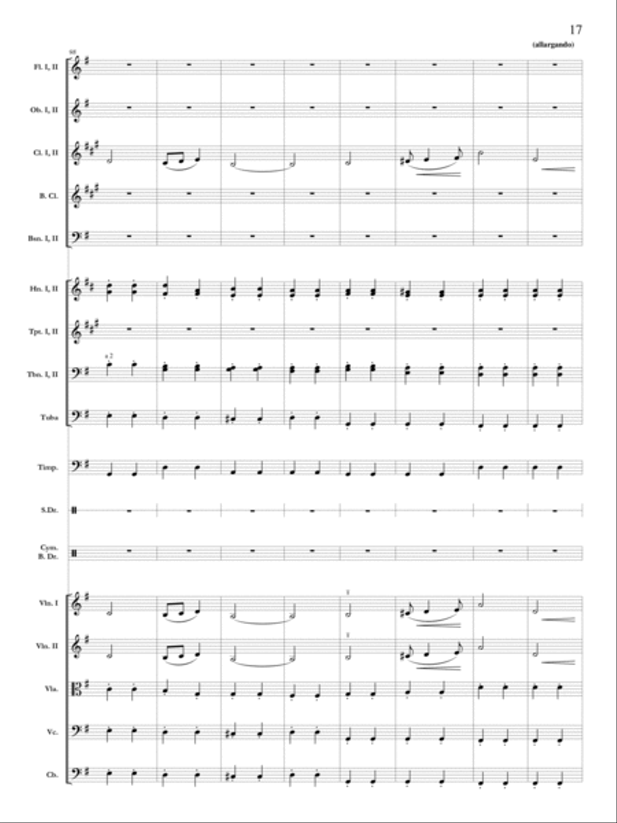 Pomp and Circumstance March No. 1 Orchestra scores gallery preview page 18