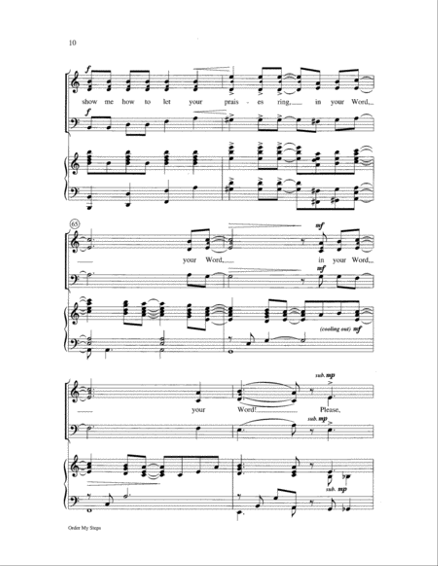 Order My Steps Order My Steps 3-Part scores gallery preview page 10