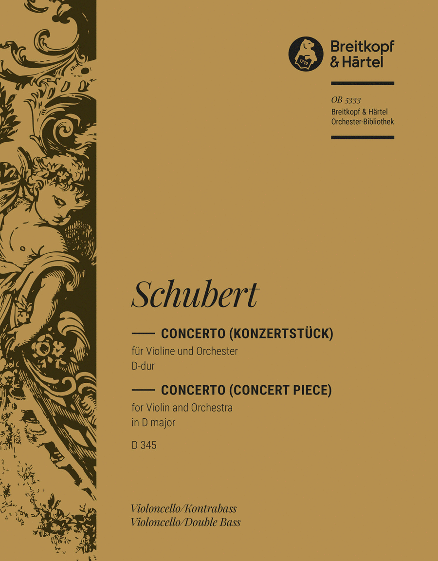 Concerto in D major D 345 Orchestra scores gallery preview page 1