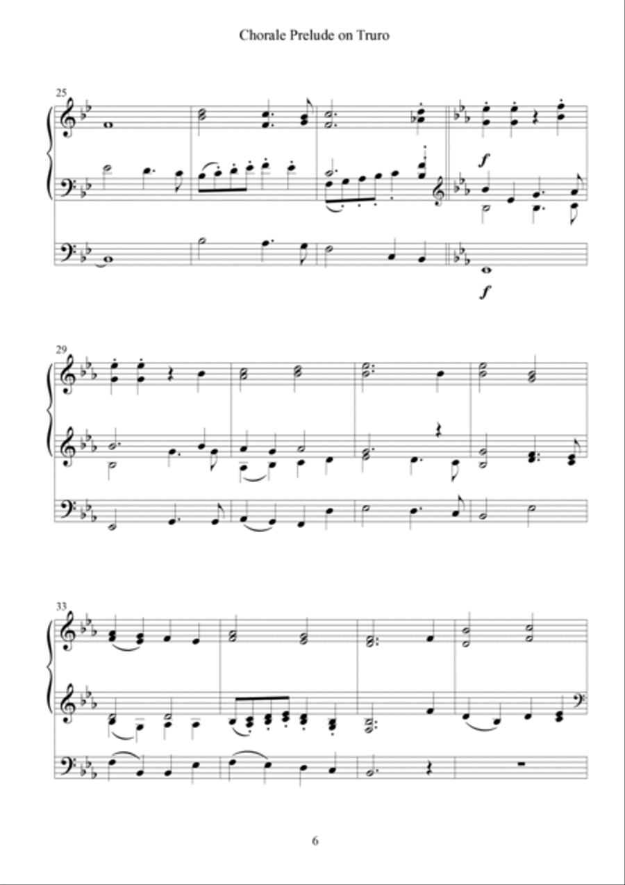 Six Chorale Preludes on Favorite Hymn Tunes for Organ Organ Solo scores gallery preview page 6