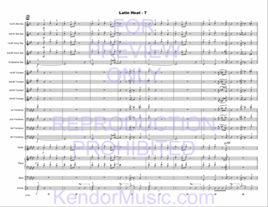 Latin Heat Latin Heat Jazz Ensemble scores gallery preview page 21