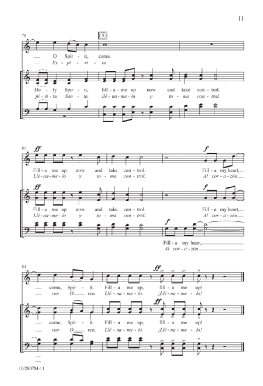 Fill-a Me Up! Fill-a Me Up! 4-Part scores gallery preview page 11