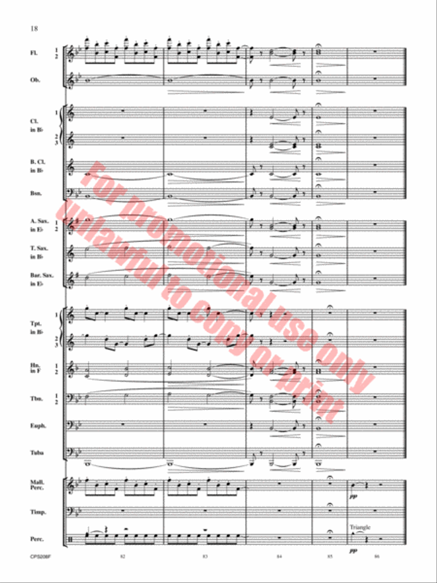 Winter Milky Way Winter Milky Way Concert Band scores gallery preview page 19