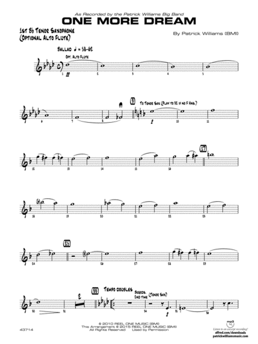One More Dream: B-flat Tenor Saxophone