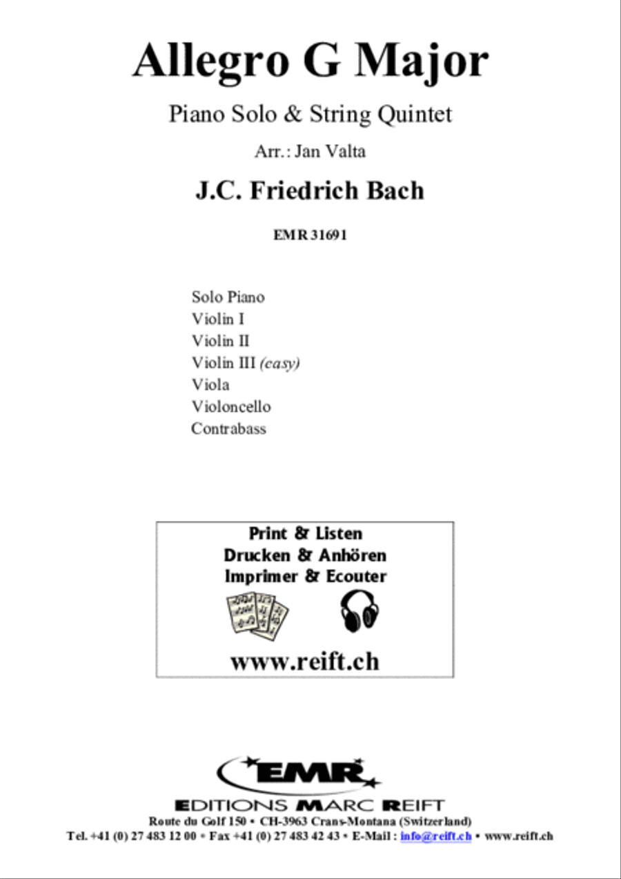 Allegro G Major Allegro G Major Piano scores gallery preview page 2