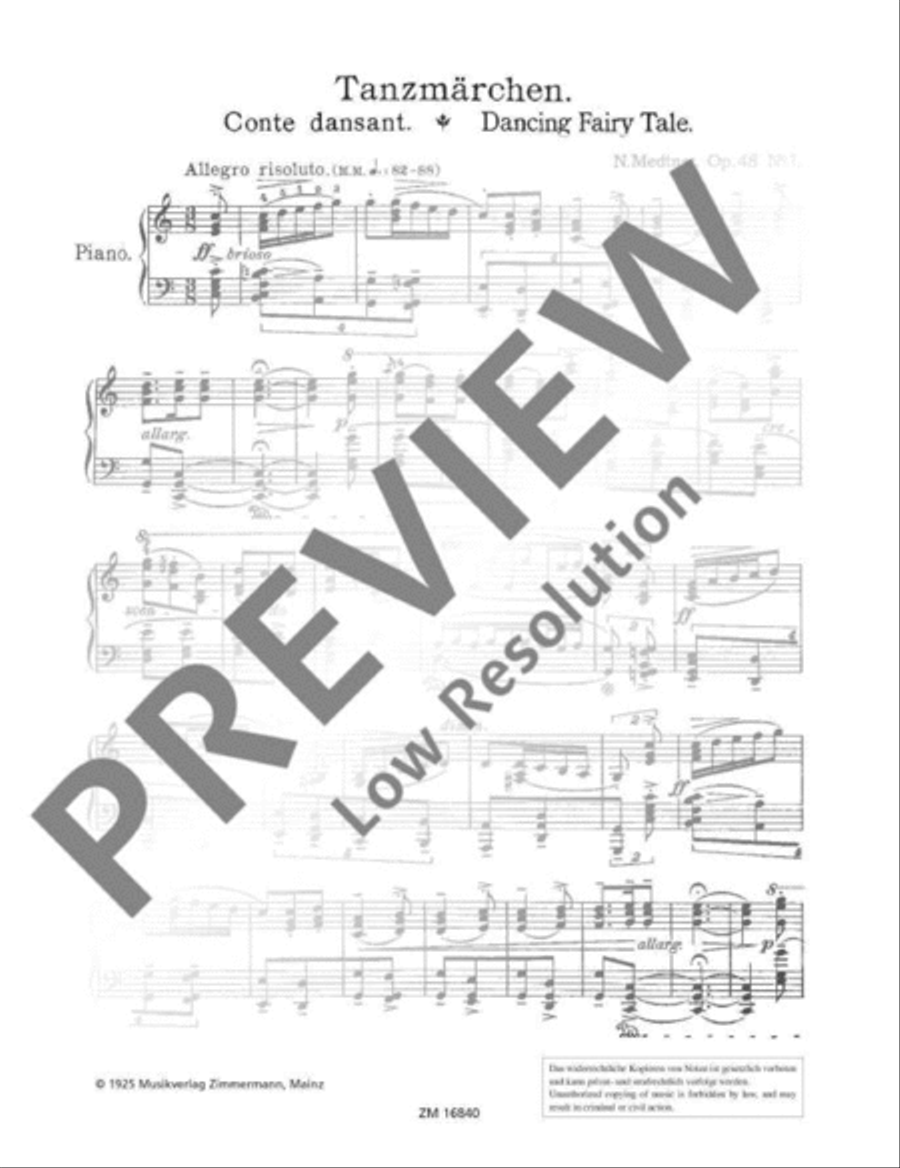 2 Märchen (Fairy Tales) Piano Solo scores gallery preview page 4