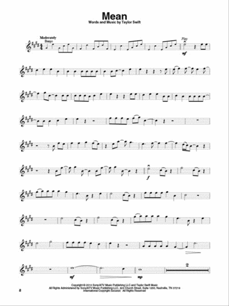 Taylor Swift – Updated Edition Violin scores gallery preview page 5