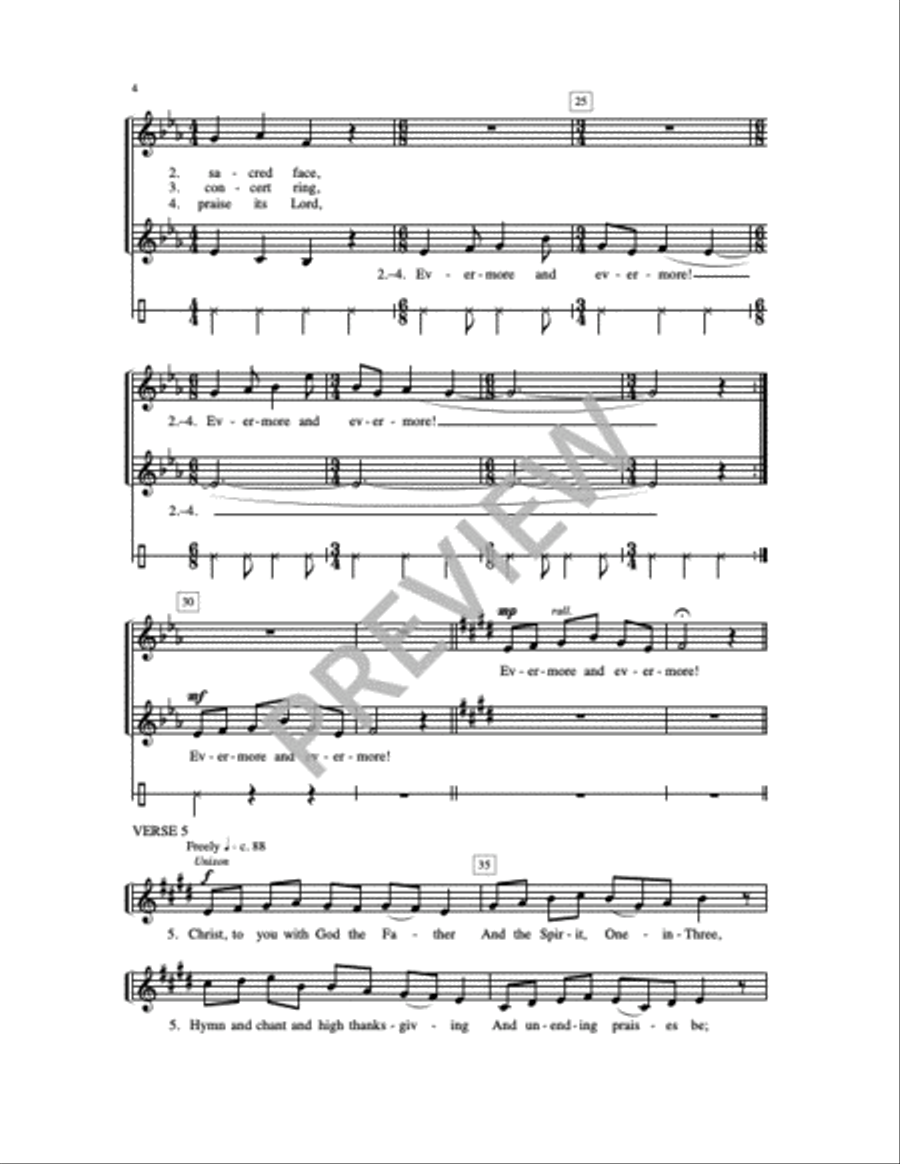 Of the Father's Love Begotten 2-Part scores gallery preview page 7