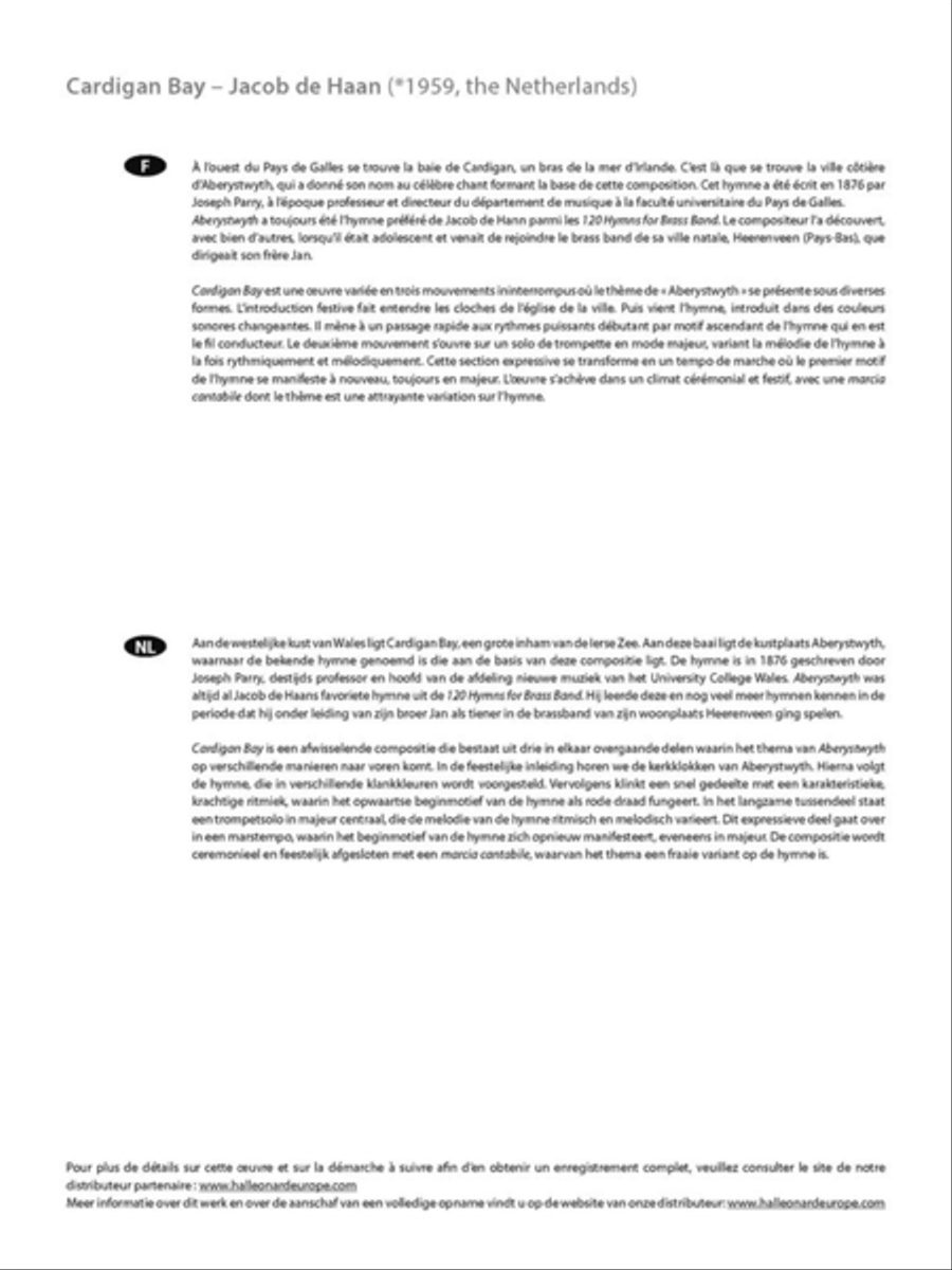 Cardigan Bay Cardigan Bay Fanfare Band scores gallery preview page 4