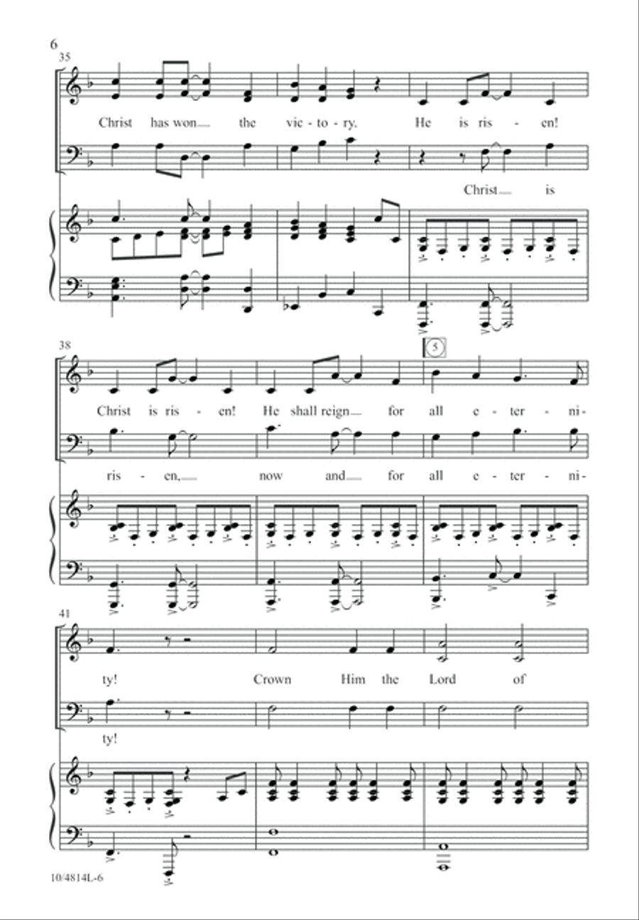 Resurrection Victory 3-Part scores gallery preview page 6