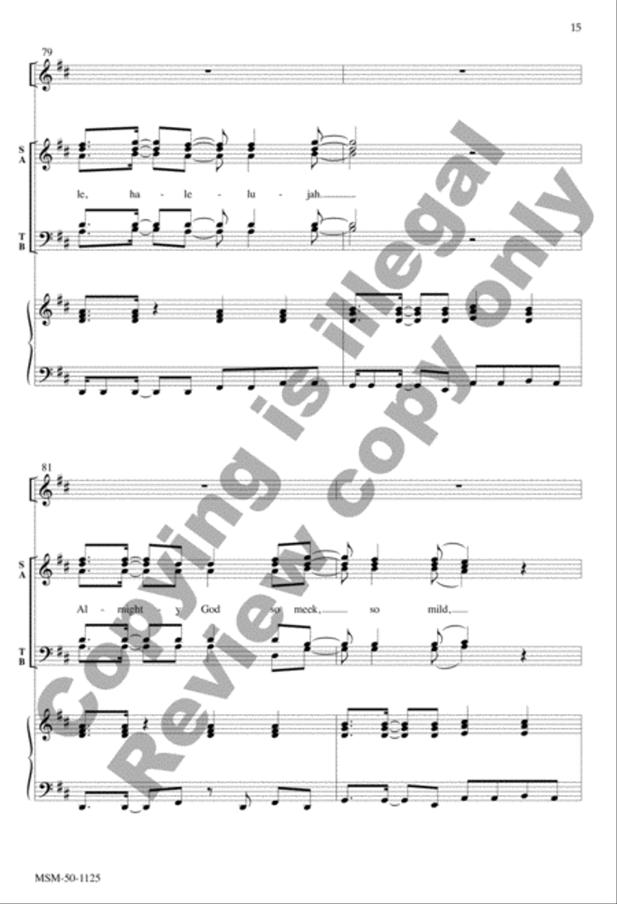 A King Is Born 4-Part scores gallery preview page 15