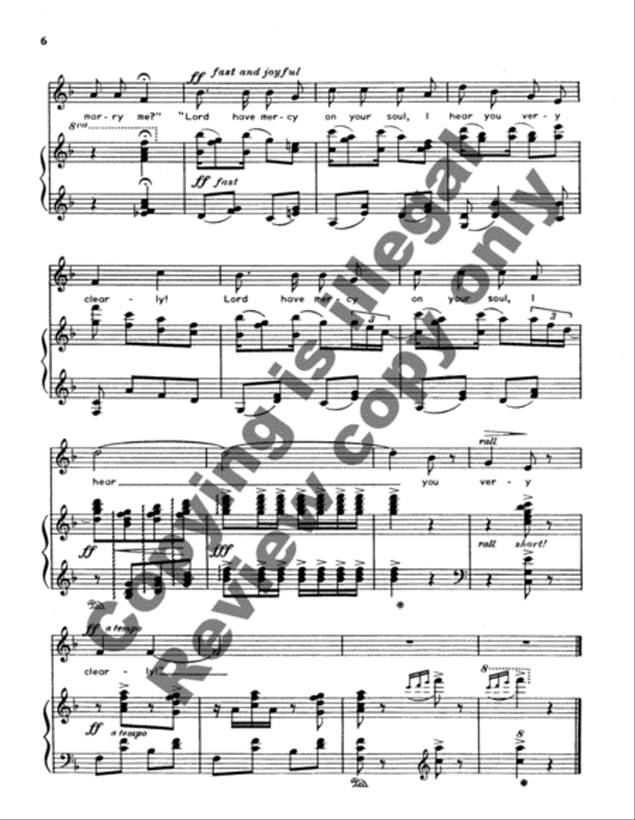 The Deaf Old Woman Medium Voice scores gallery preview page 8