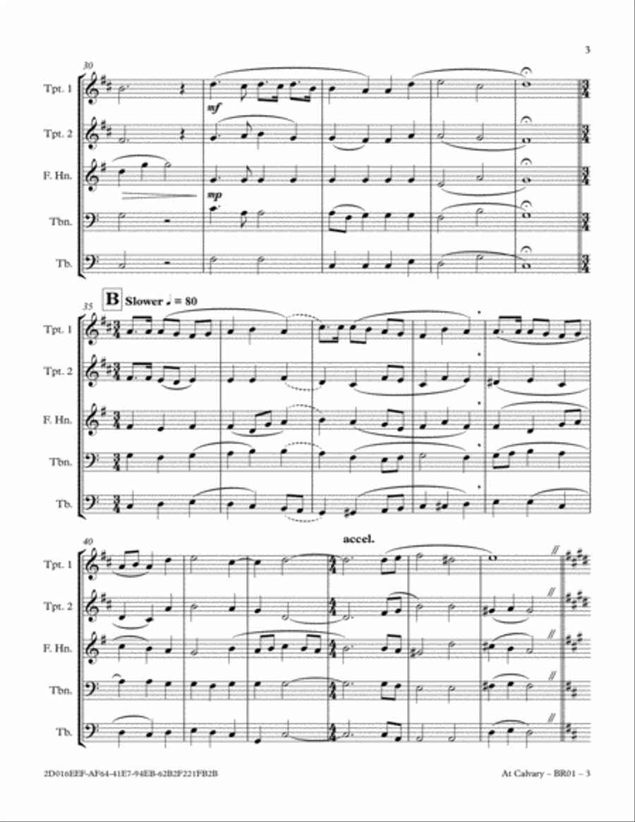 At Calvary Brass Ensemble scores gallery preview page 6